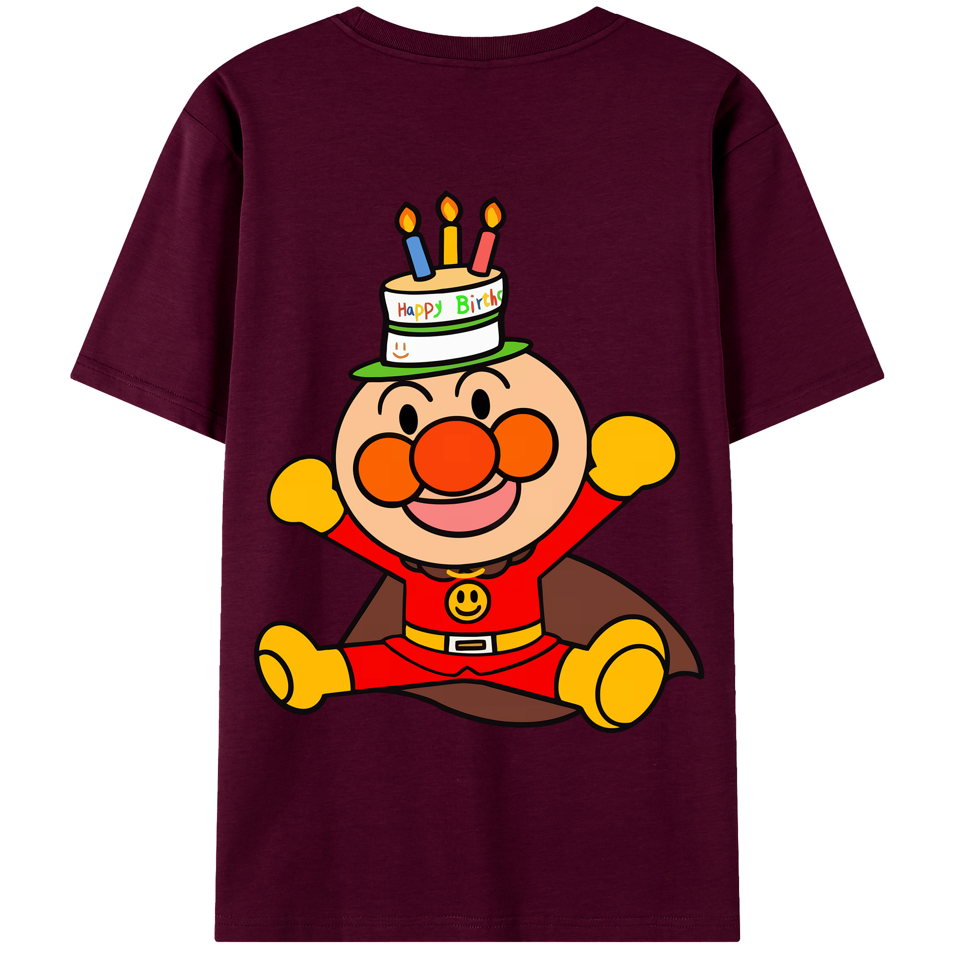 （画像用） アンパンマン Anpanman レディース半袖Tシャツ(バックプリント)